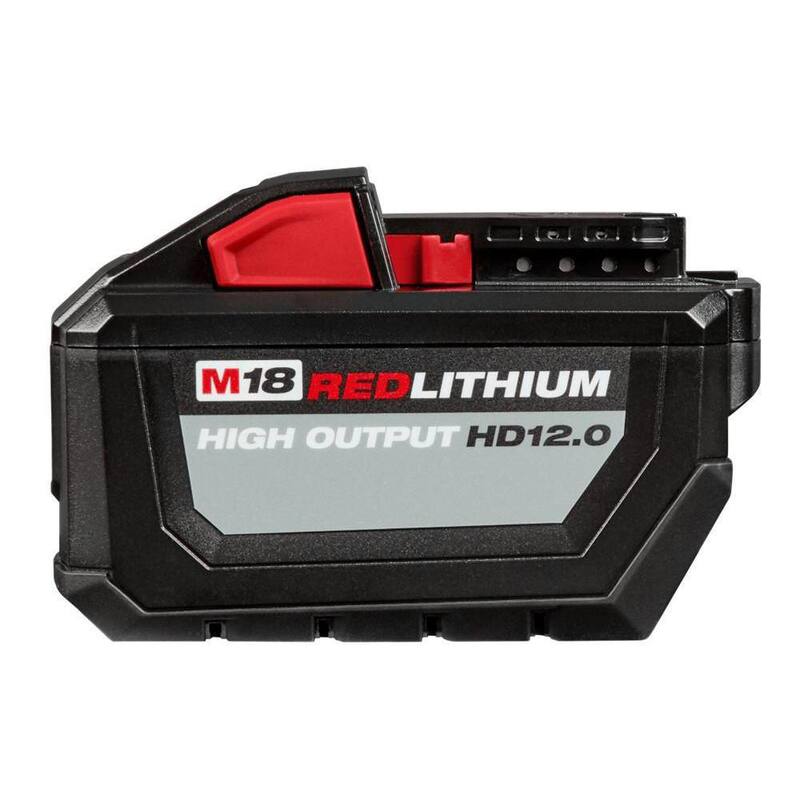 Paquete de batería de litio Milwaukee M18 de 18 voltios de alta capacidad de salida de 12.0Ah - 48-11-1812