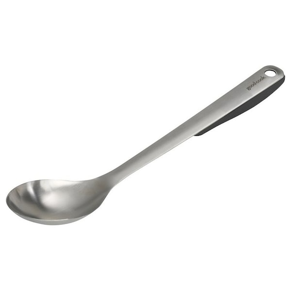 Goodcook Basting Spoon, 13 in OAL, Stainless Steel - 20437