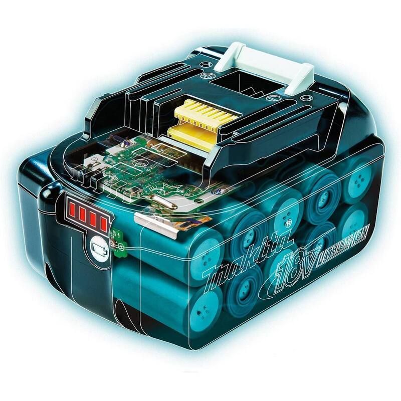 Paquete de batería de alta capacidad de iones de litio LXT de 18V Makita 4.0Ah con medidor de combustible y cargador Kit de inicio - BL1840BDC1
