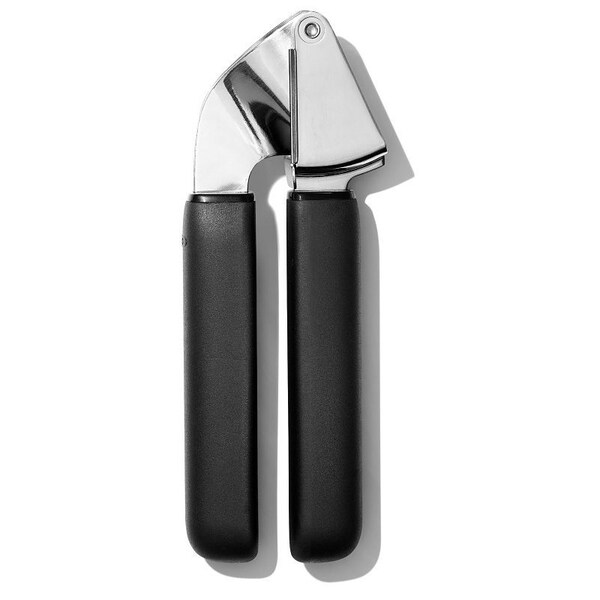 Good Grips Garlic Press, Stainless Steel, Black, 10-1/2 in L - 11327300