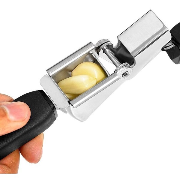Good Grips Garlic Press, Stainless Steel, Black, 10-1/2 in L - 11327300