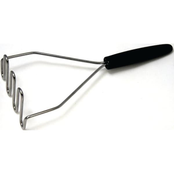 Chef Craft Potato Masher, Stainless Steel Head, Black Handle - 12920