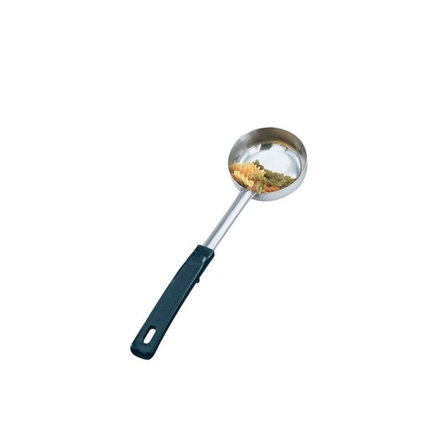 Vollrath Vollrath 6 oz. Stainless Steel Black Handle Solid Spoodle - 61177