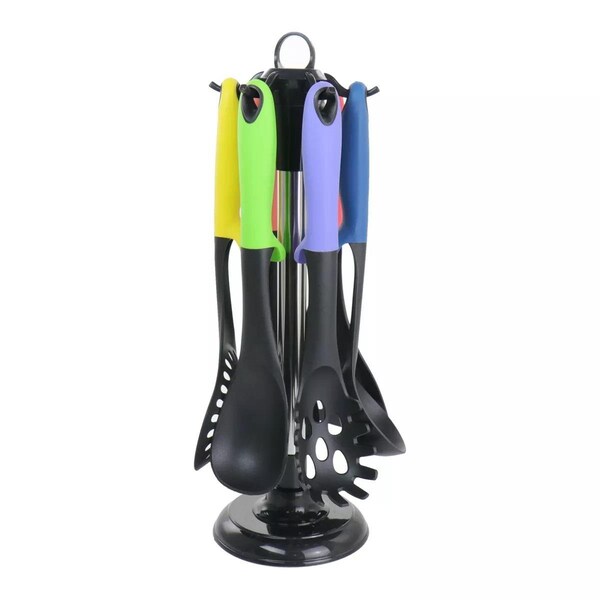 Megachef Nylon Cooking Utensils, Assorted Color - Set of 7 - MGNP-800