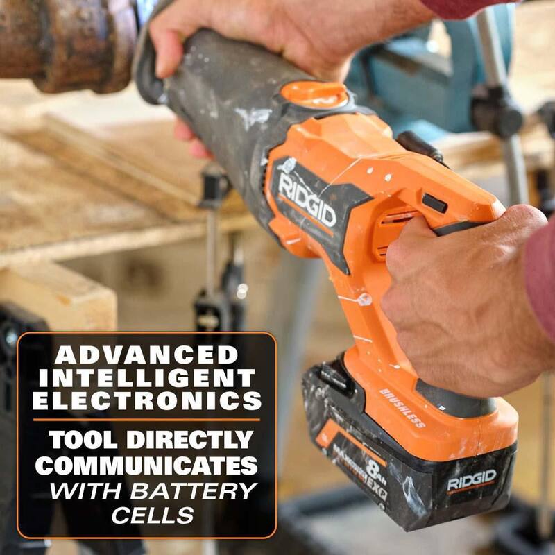 Batería de iones de litio RIDGID 18V 8.0 Ah de salida máxima EXP (paquete de 2) - AC840080P