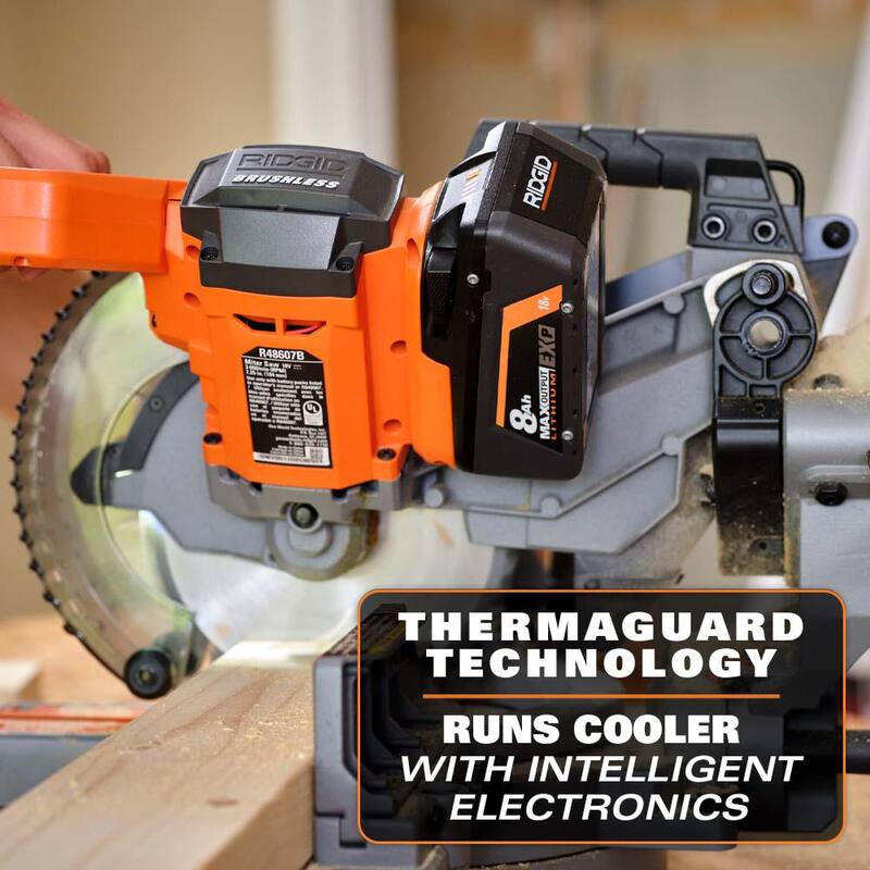 Batería de iones de litio RIDGID 18V 8.0 Ah de salida máxima EXP (paquete de 2) - AC840080P