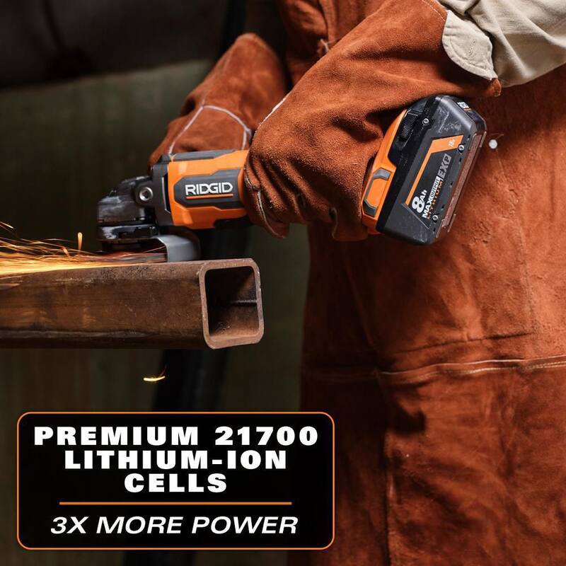 Batería de iones de litio RIDGID 18V 8.0 Ah de salida máxima EXP (paquete de 2) - AC840080P