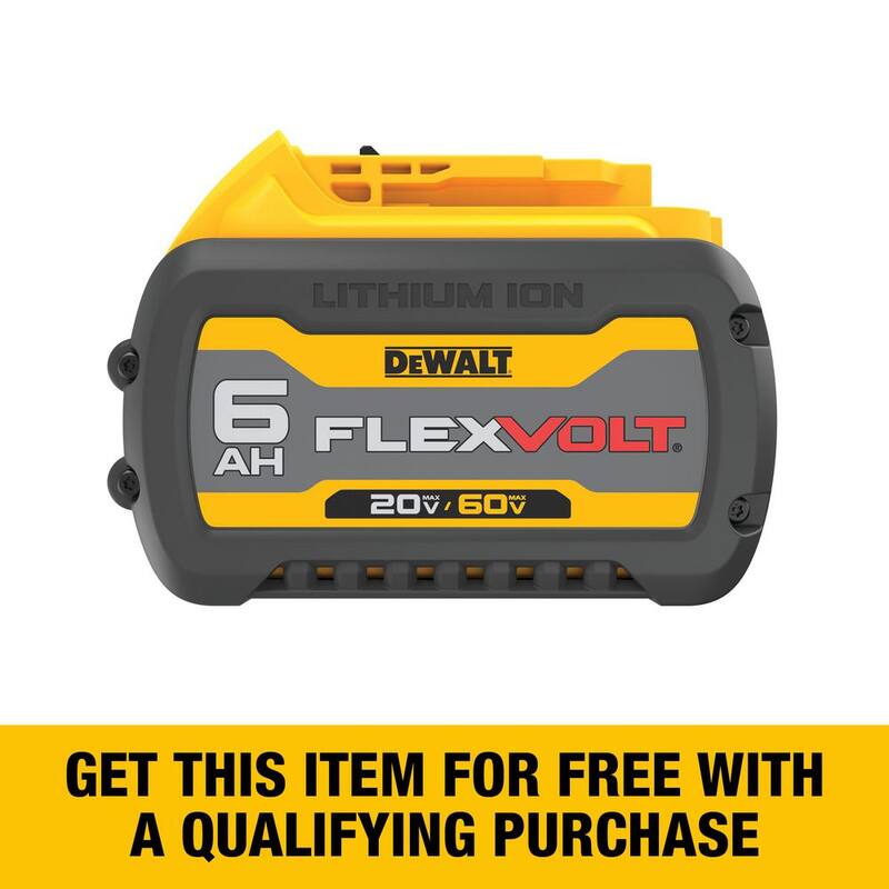 Paquete de batería de iones de litio DEWALT FLEXVOLT 20V/60V MAX 6.0Ah - DCB606