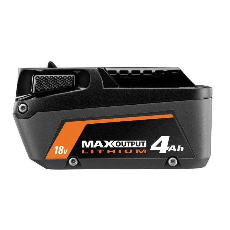 Kit de inicio RIDGID de salida máxima de 18V con (2) baterías de 4.0 Ah y cargador - AC8609340SB