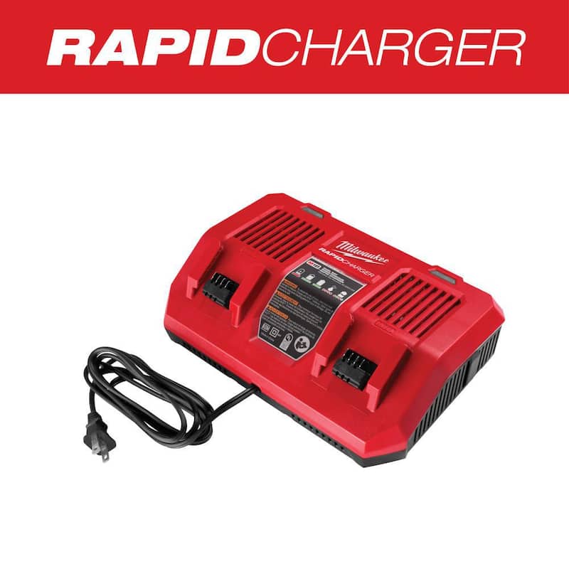 Cargador de batería doble Milwaukee M18 de 18 voltios de iones de litio - 48-59-1802