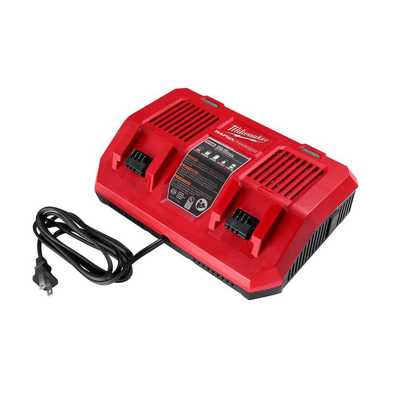 Cargador de batería doble Milwaukee M18 de 18 voltios de iones de litio - 48-59-1802