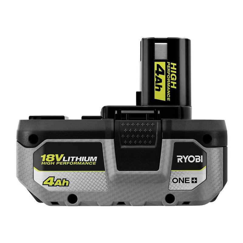 RYOBI ONE+ 18V Lithium-Ion HIGH PERFORMANCE Starter Kit con batería de 2.0 Ah, (2) baterías de 4.0 Ah y cargador - PSK108SB