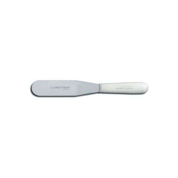 Dexter Russell Dexter Russell - Frosting Spatula, 6 1/2in High Carbon Steel, White Handle, 6.5inL - 17433