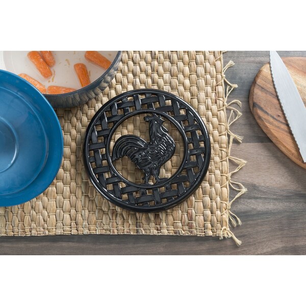 Hds Trading Cast Iron Rooster Trivet - ZOR96050