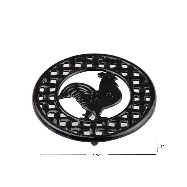 Hds Trading Cast Iron Rooster Trivet - ZOR96050