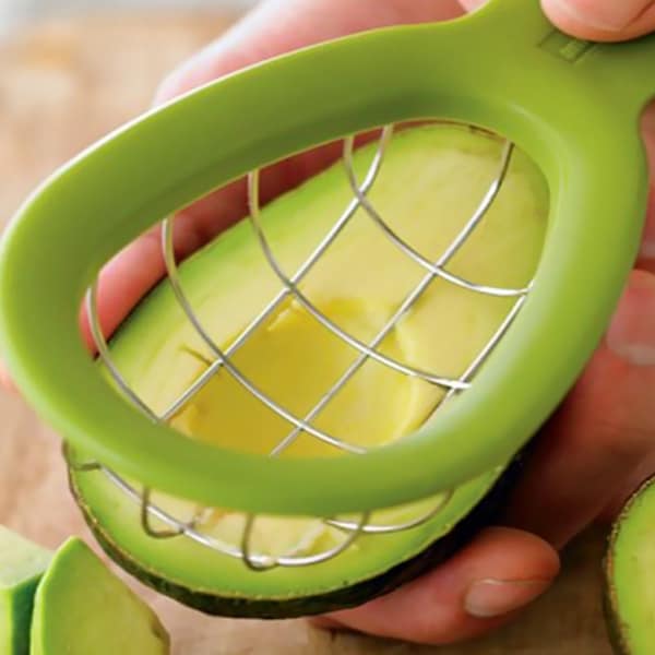1947Kitchen Stainless Steel Easy Avocado Slicer and Perfect Cubing Tool, 2PK - TI-PASC-GRE-2PK