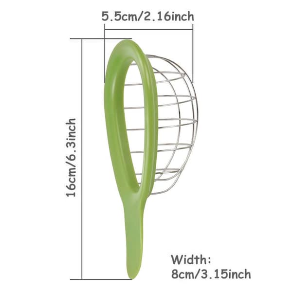 1947Kitchen Stainless Steel Easy Avocado Slicer and Perfect Cubing Tool, 2PK - TI-PASC-GRE-2PK