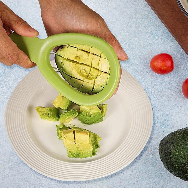 1947Kitchen Stainless Steel Easy Avocado Slicer and Perfect Cubing Tool, 2PK - TI-PASC-GRE-2PK