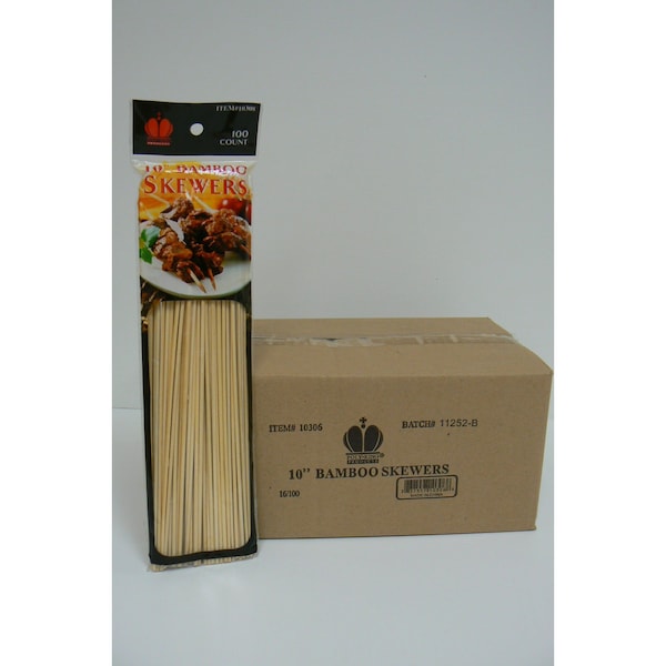 Goldmax Goldmax 10" Bamboo Skewers, PK19200 - 1030-1