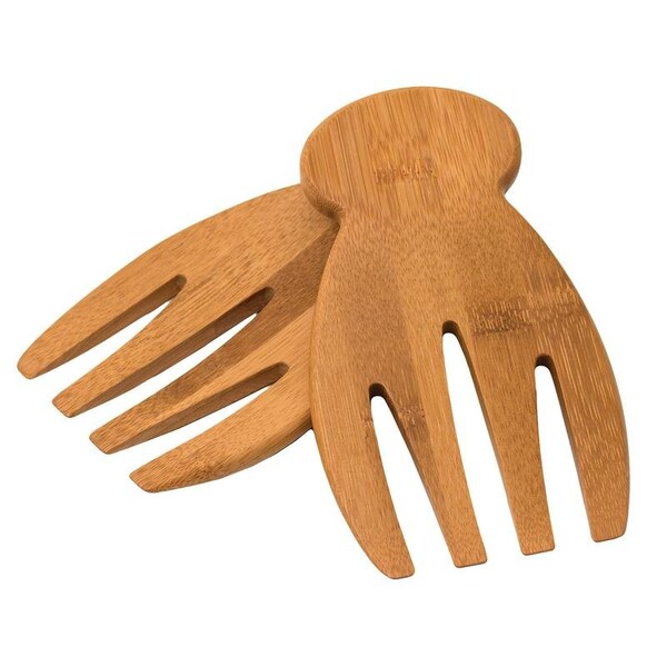Totally Bamboo SALAD HANDS BRN 4 IN.W, 2PK - 20-2054
