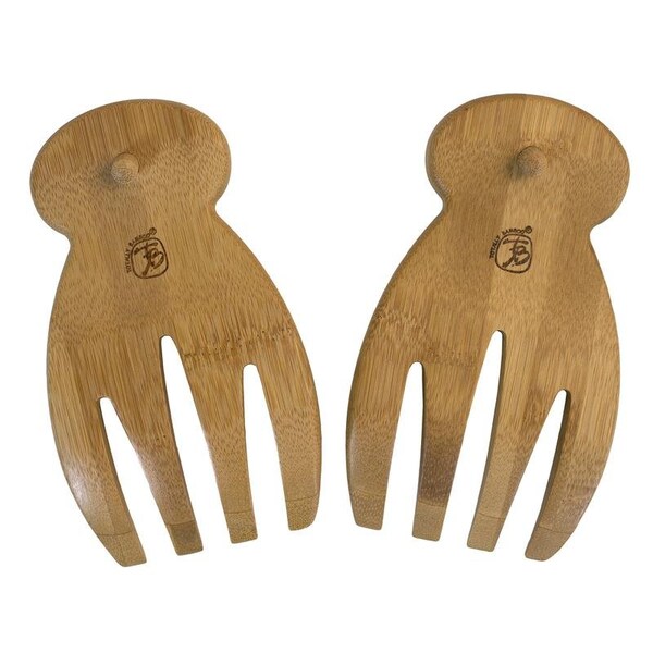 Totally Bamboo SALAD HANDS BRN 4 IN.W, 2PK - 20-2054
