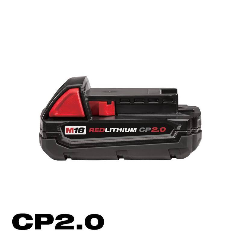 Batería compacta de iones de litio de 18 voltios y 2.0 Ah Milwaukee M18 - 48-11-1820