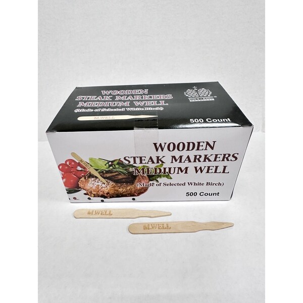 Goldmax Goldmax Medium Well Steak Wooden Marker, PK5000 - 1084-1