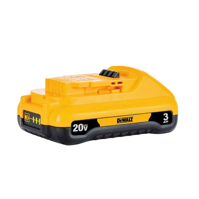 Paquete de batería de iones de litio compacta DEWALT 20V MAX de 3.0Ah (2 paquetes) - DCB230-2