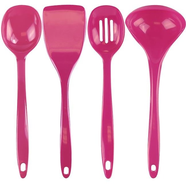Reston Lloyd Reston Lloyd 81603 4pc Melamine Utensil Set  Magenta - 81603