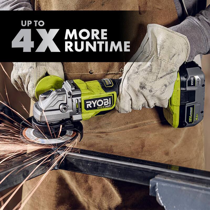 Batería de alto rendimiento de iones de litio de 18V ONE+ de RYOBI 4.0 Ah (paquete de 2) - PBP2004