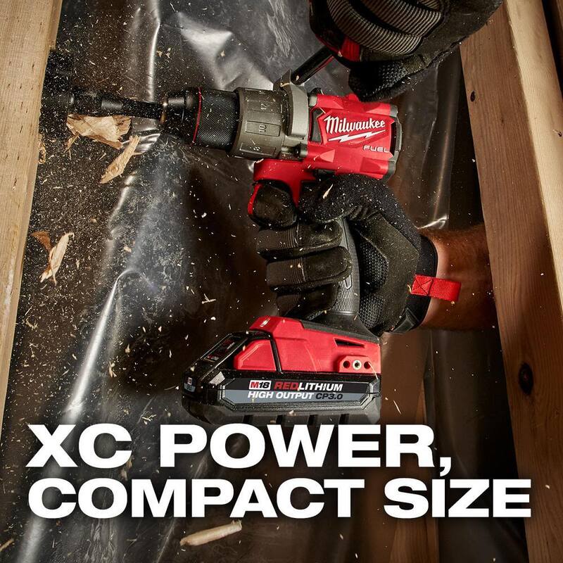 Batería de alto rendimiento de iones de litio de 18 voltios Milwaukee M18 de 6.0 Ah y 3.0 Ah (paquete de 2) - 48-11-1865S