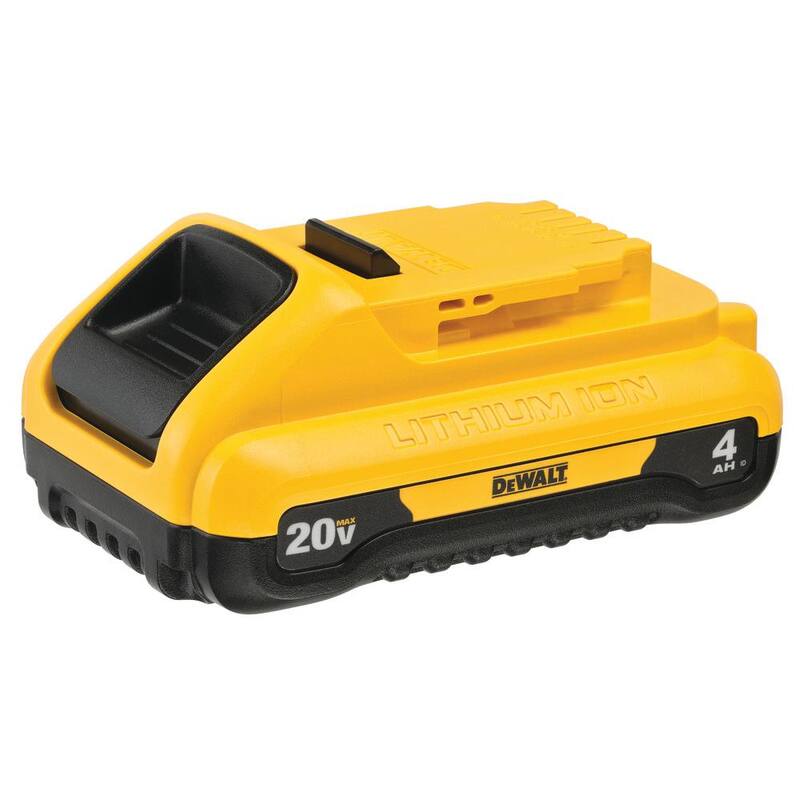 Paquete de batería de iones de litio compacta DEWALT 20V MAX de 4.0 Ah - DCB240