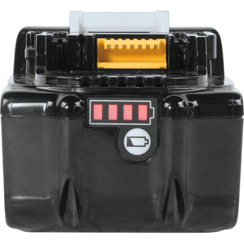 Paquete de baterías de alta capacidad de 18V LXT de ion de litio de Makita 5.0 Ah con indicador de nivel de carga LED (2 unidades) - BL1850B-2