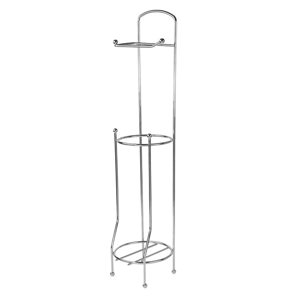 Home Basics Home Basics Chrome Plated Steel Bath Tissue Organizer - ZOR96284