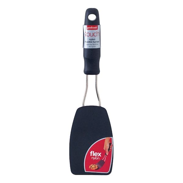 Good Cook Good Cook Touch Black/Silver Nylon/Stainless Steel Flex Turner - 20440