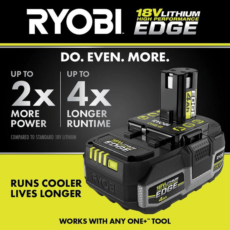 Batería de alto rendimiento RYOBI ONE+ 18V 4.0 Ah de iones de litio EDGE - PBP1104