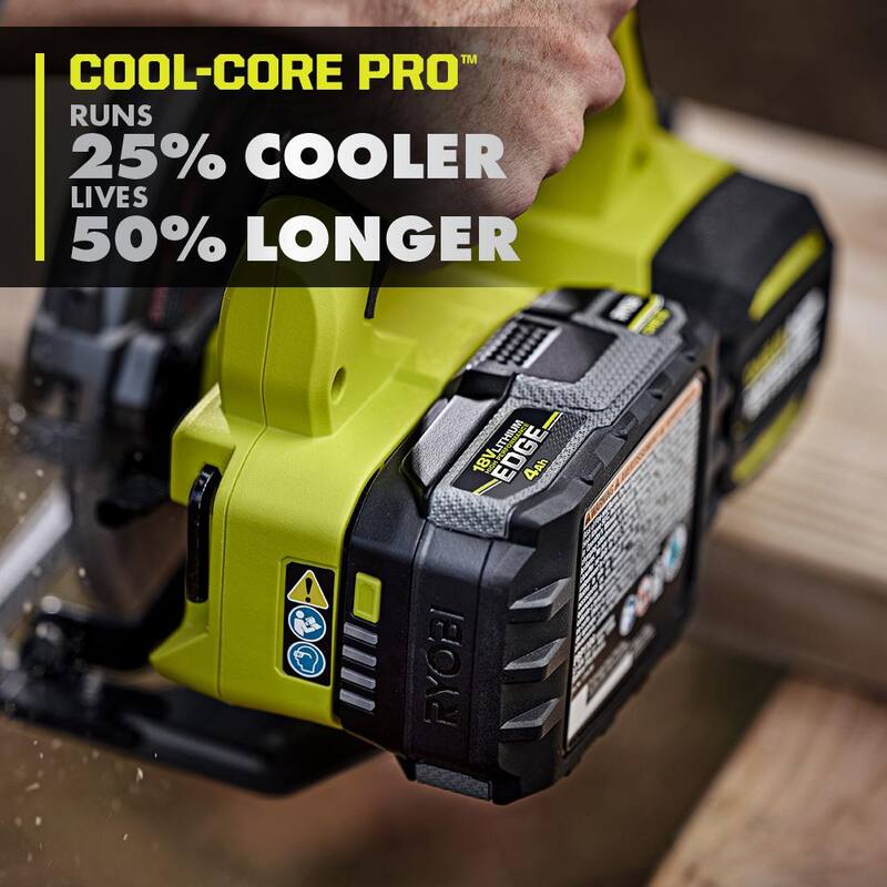 Batería de alto rendimiento RYOBI ONE+ 18V 4.0 Ah de iones de litio EDGE - PBP1104