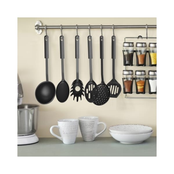 Hastings Home 6-piece Kitchen Utensil and Gadget Set Includes Plastic Spatula and Spoons Essentials - 119898ERM