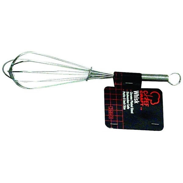 Chef Craft Compact Whisk, 8 in OAL, Stainless Steel, Stainless Steel Handle - 26710