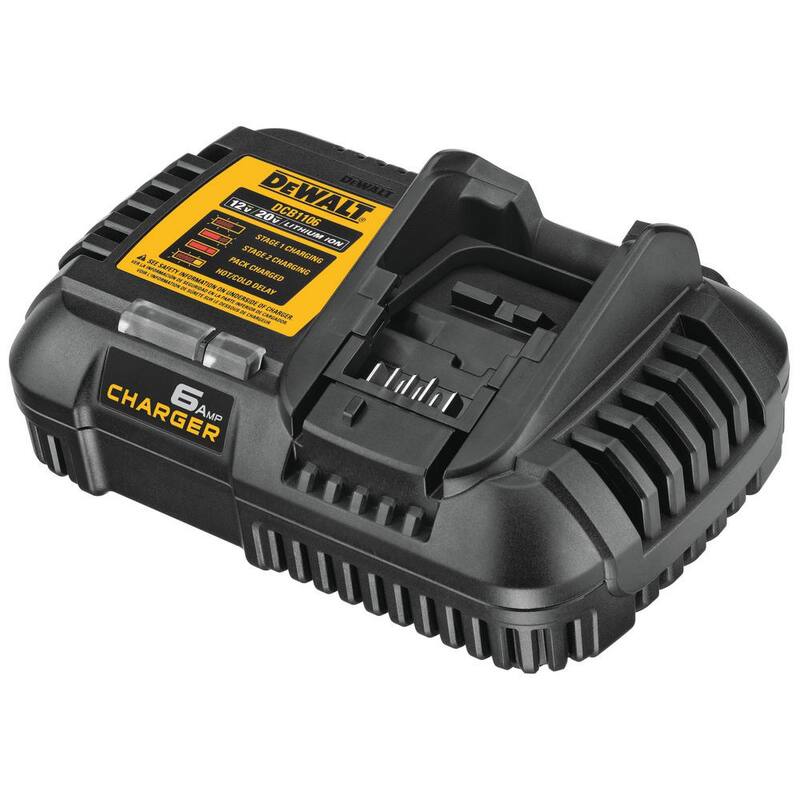 PAQUETE DE BATERÍA DE ION DE LITIO DE 6.0Ah DE DEWALT FLEXVOLT 20V/60V MAX CON CARGADOR DE SALIDA DE 6 AMP - DCB606C
