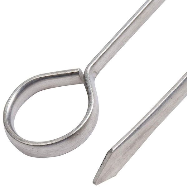 Blue Donuts 12 inch BBQ Skewers Set of 24, Stainless Steel, Barbeque Accessories - BD3688926