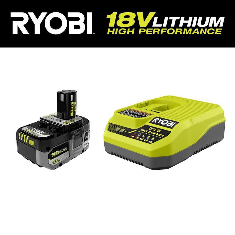 RYOBI ONE+ 18V HIGH PERFORMANCE Starter Kit con Batería de 4.0 Ah y Cargador - PSK014