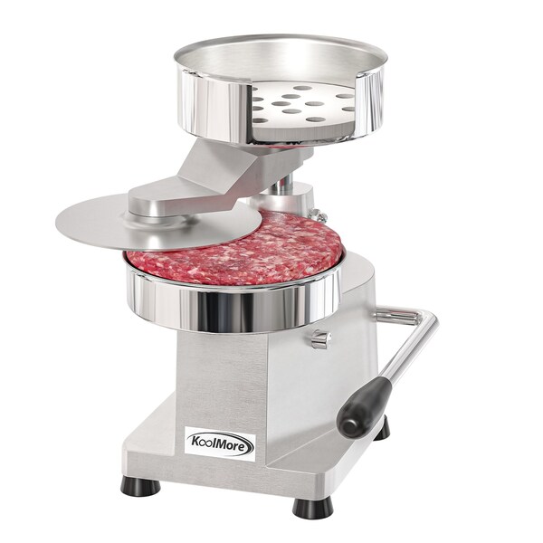 Koolmore Burger Press Patty Maker for 6 in Hamburgers, Stainless-Steel Manual Forming Machine - CHM-6