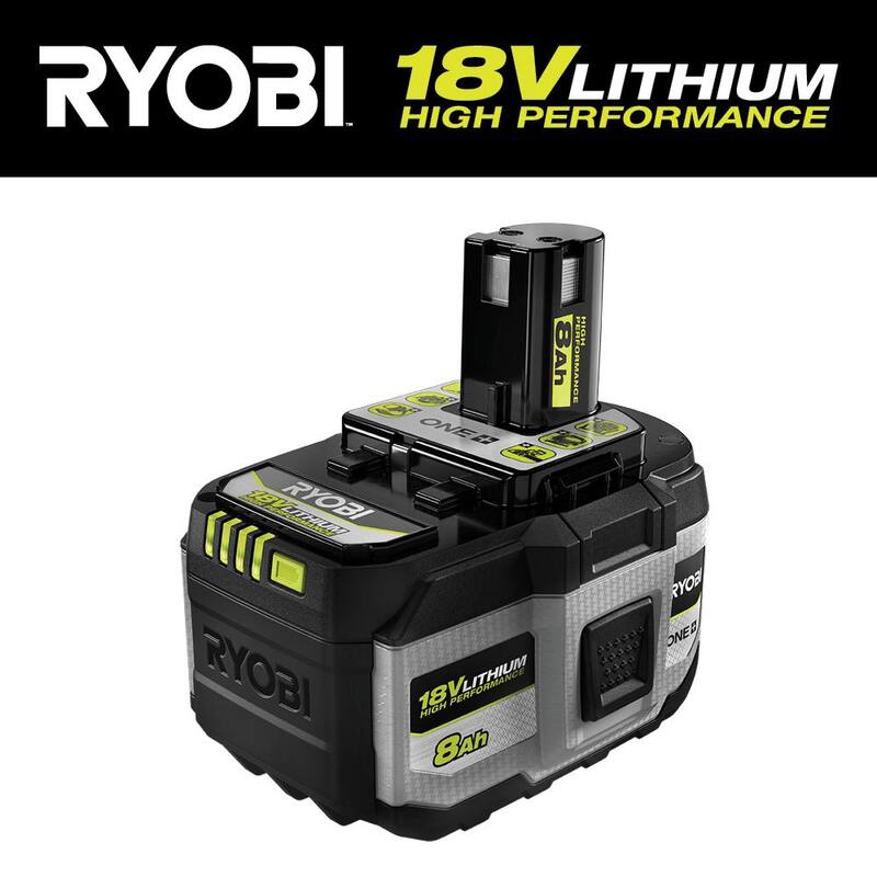 Batería de alto rendimiento de ion de litio de 8.0 Ah de 18V ONE+ de RYOBI - PBP1008