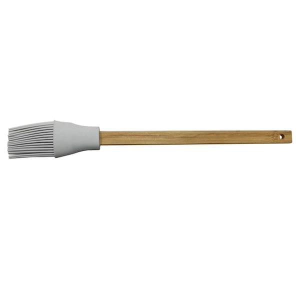Gourmetgalley 11.4 in. Gray Bamboo & Silicone Basting Brush, 24PK - GO2515731