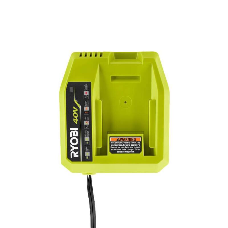 Batería de iones de litio RYOBI 40V 4.0 Ah y kit de cargador rápido - OP4040408