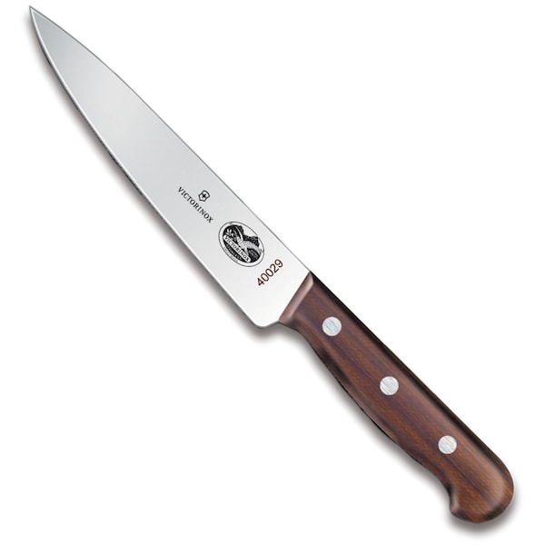 Swiss Army Brands 2023 Victorinox 40029 Kitchen Wood Chef'S 6In Blade, 10.5In Width At Handle Wood - VIC-5.2000.15