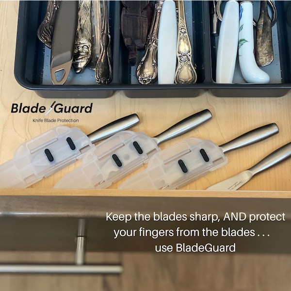 Blade Guard Blade Guard Knife Blade Protective Edge Guard Case for Cutlery 4PK Set Clear - 2429