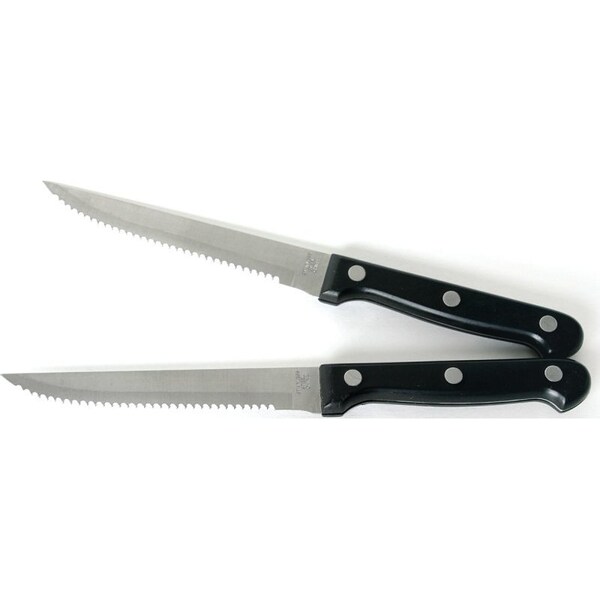 Chef Craft Steak Knife Set, 4-1/2 in L Blade, Stainless Steel Blade, ABS Handle - 21132