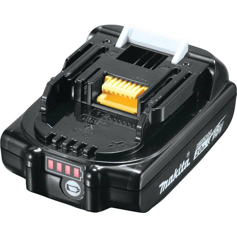 Paquete inicial de batería y cargador Makita 18V LXT de ion de litio 2.0 Ah - BL1820BDC1